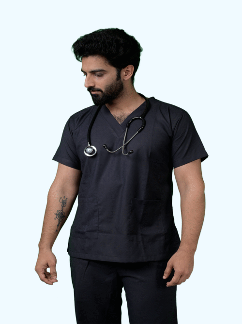 Black Scrub Suit Male