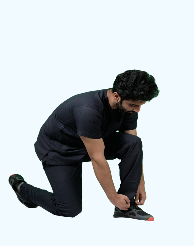 Black Scrub Suit Male - Image 4