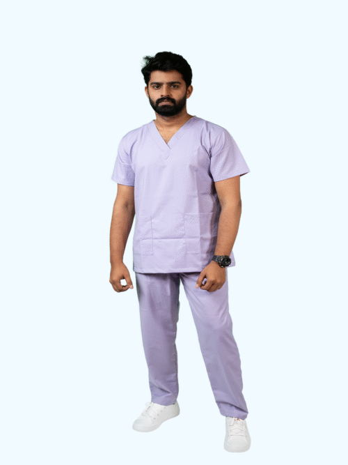 Lavender Scrub Suit Male