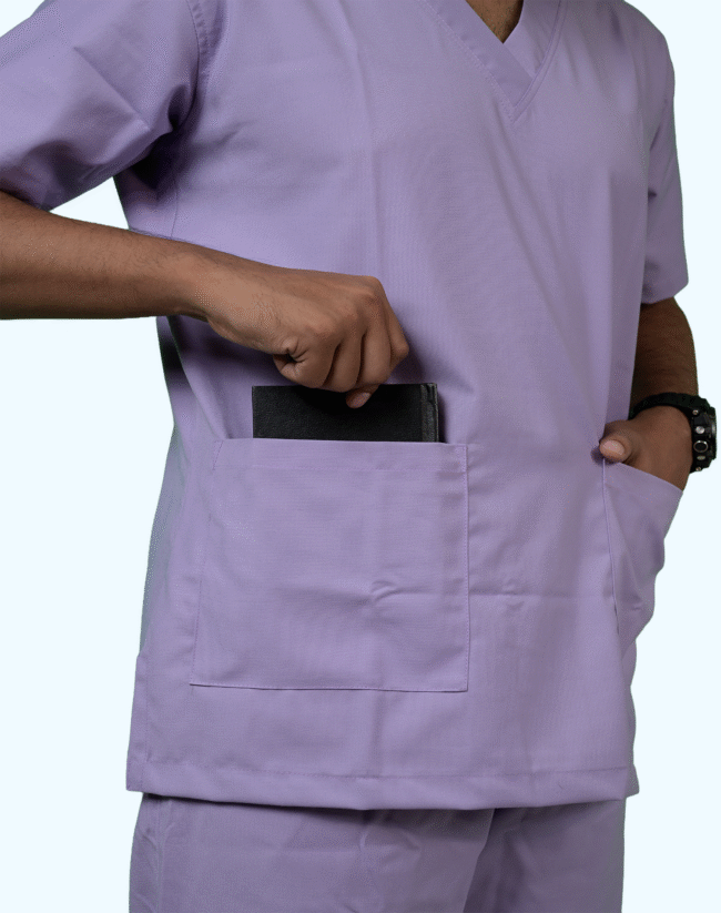 Lavender Scrub Suit Male - Image 3
