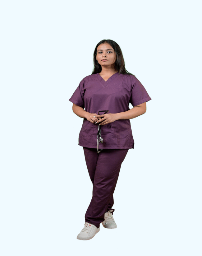 Purple Scrub Suit Female