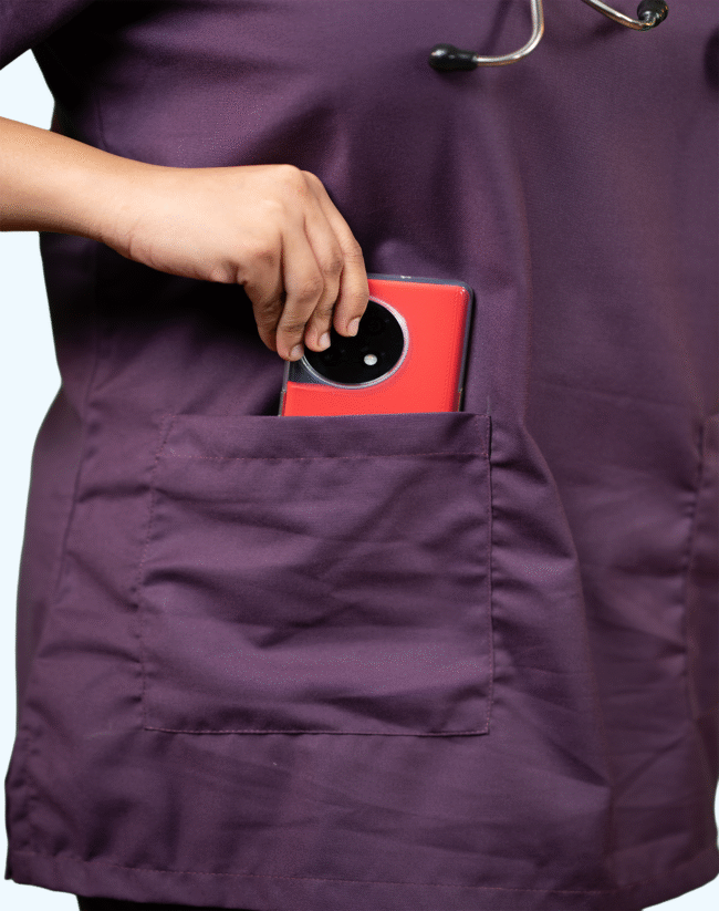 Purple Scrub Suit Female - Image 4