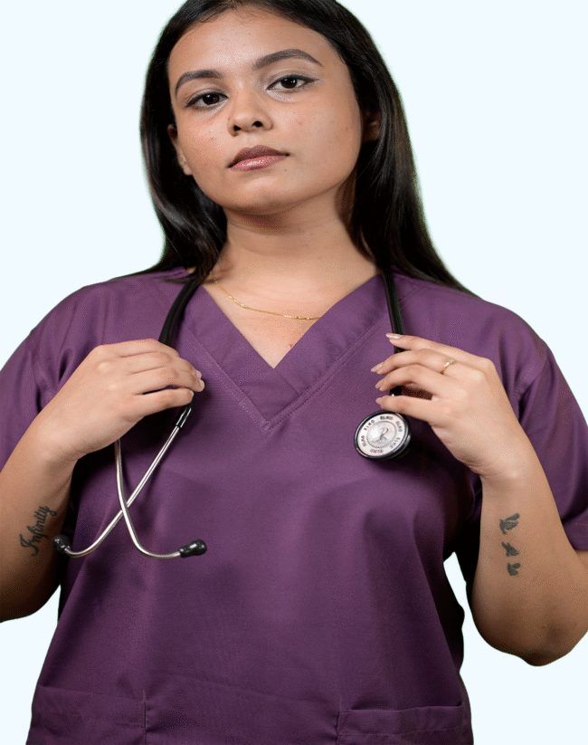 Purple Scrub Suit Female - Image 2