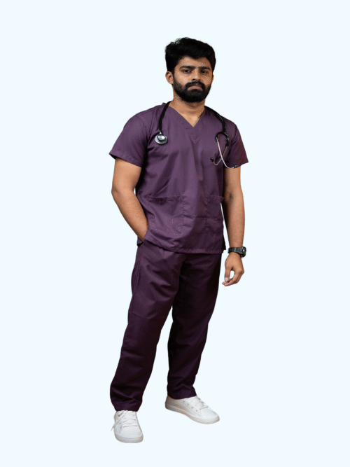 Purple Scrub Suit Male