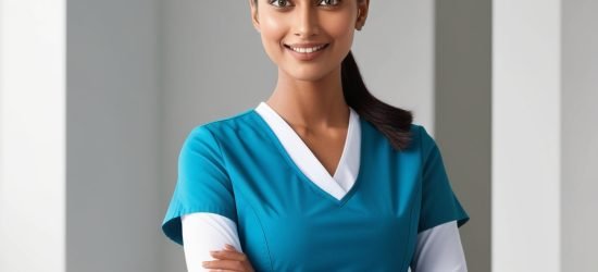 Nurse in t blue